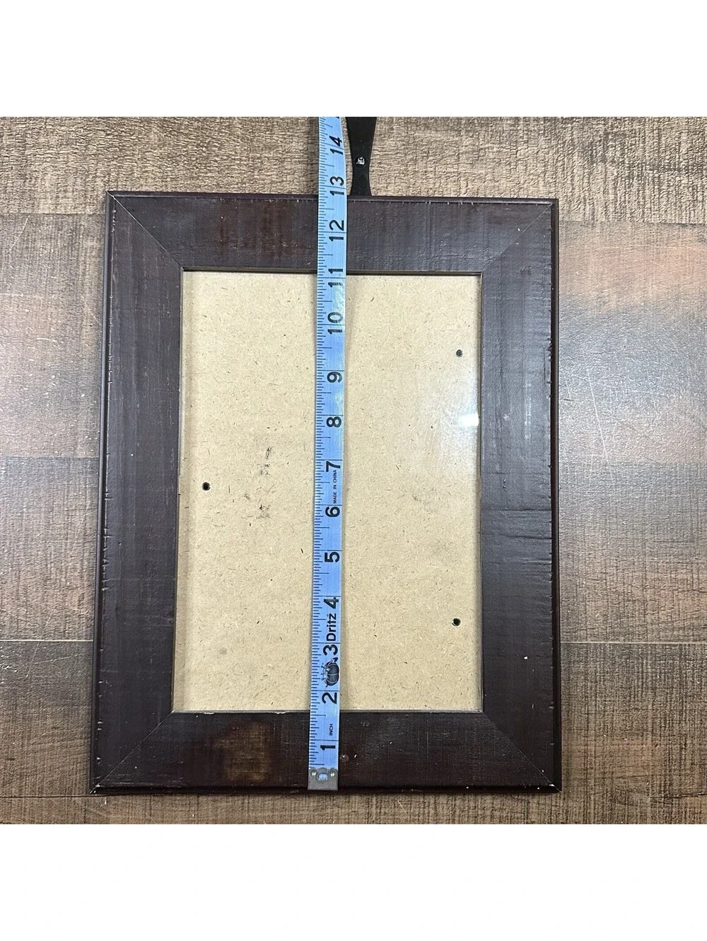 Vintage Dark Wood 8x10 Picture Frame Rustic Brown Wooden Photo Frame Glass Front